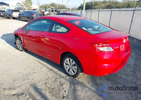 2012 Honda Civic Lx z USA, uszkodzony, nr VIN 2HGFG3B58CH510534